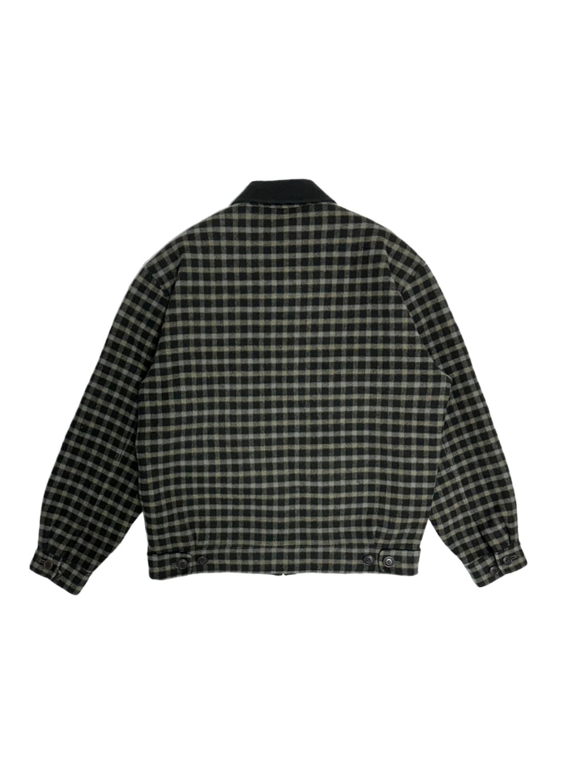 인디안 체크 모직자켓 블루종 상품이미지8