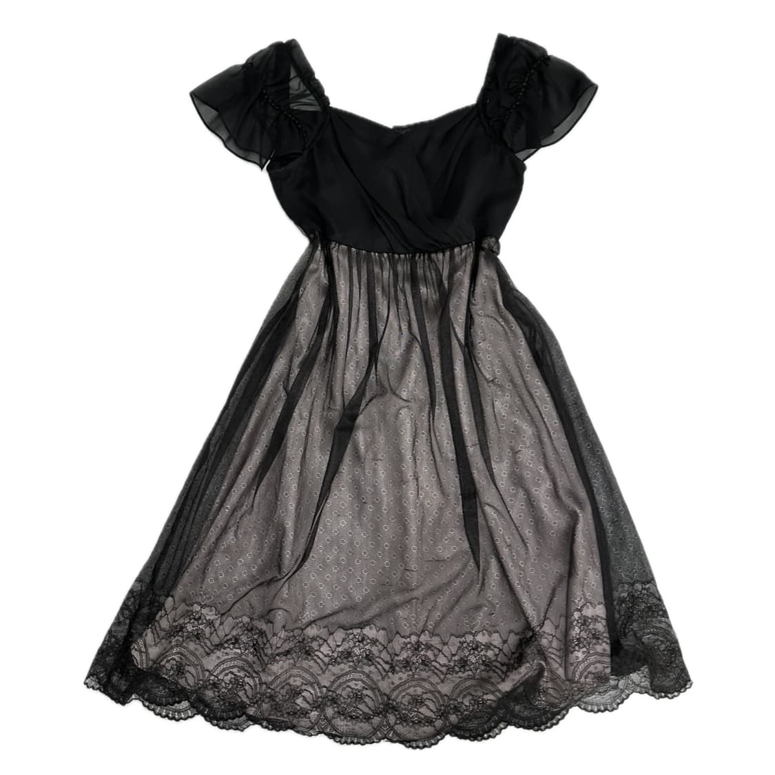 PARTY'S 숄더 히메 로맨틱 드레스 레이스 고스로리 공겜여주 원피스 상품이미지3