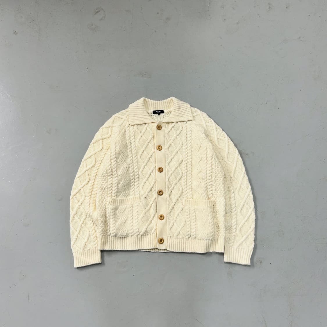 빔즈하트 케이블 울 가디건 상품이미지1