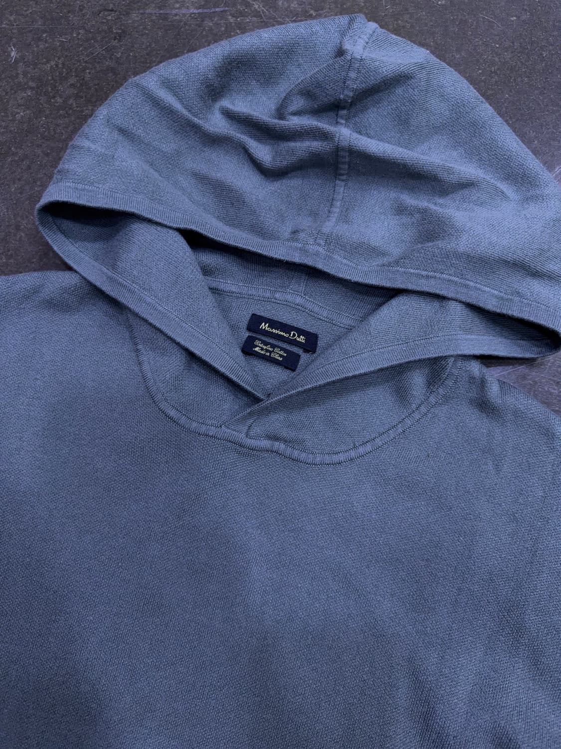 마시모두띠 니트 스웨터 후디 후드티 라이트 카키 L 상품이미지3