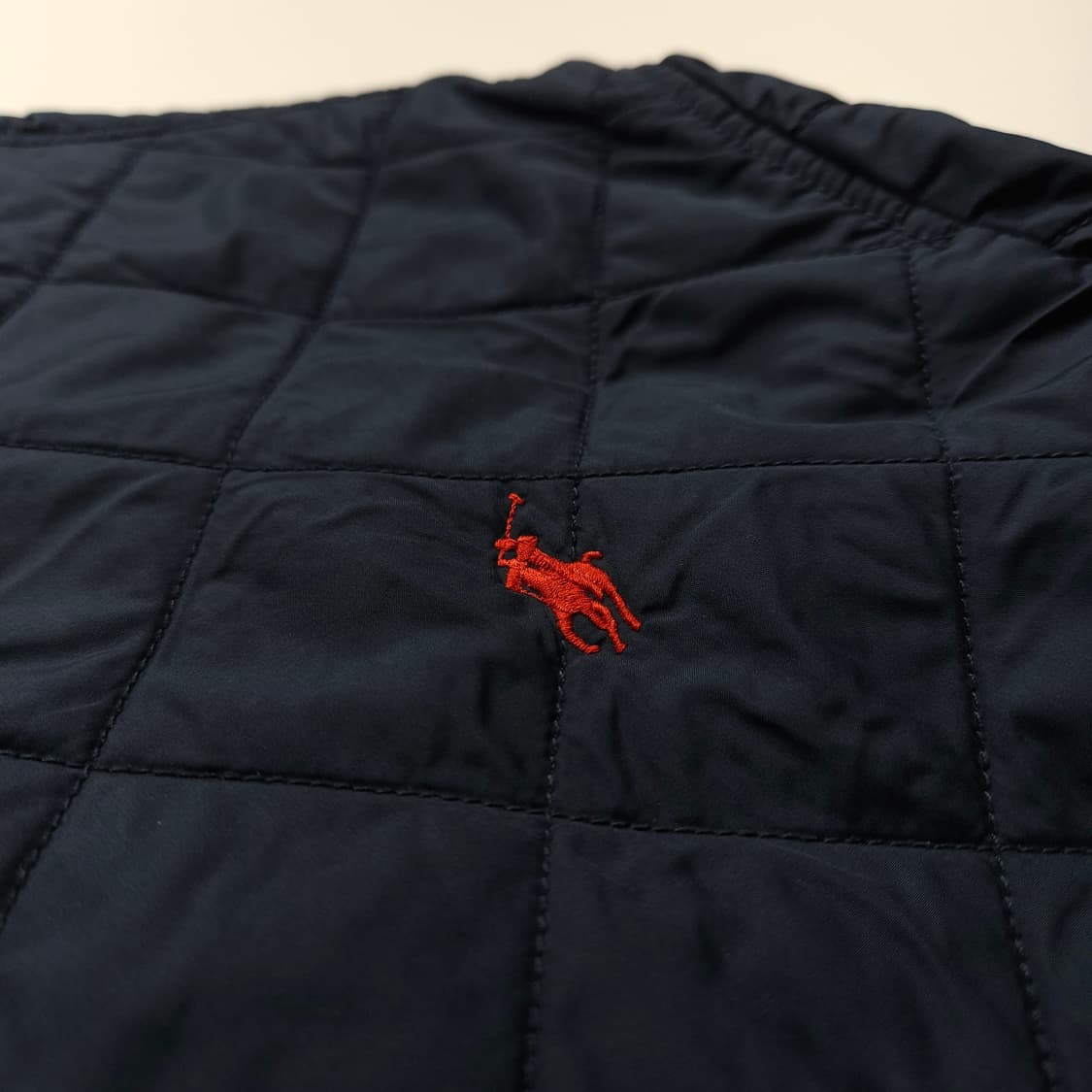 폴로 랄프로렌 신형 포니 로고 퀼팅 자켓 네이비 (M) 상품이미지3