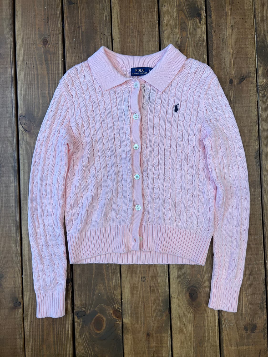 폴로 딸기우유 꼬임 니트  상품이미지7