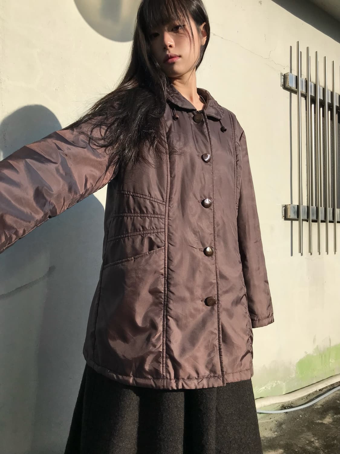 다크브라운 패딩코트 상품이미지2