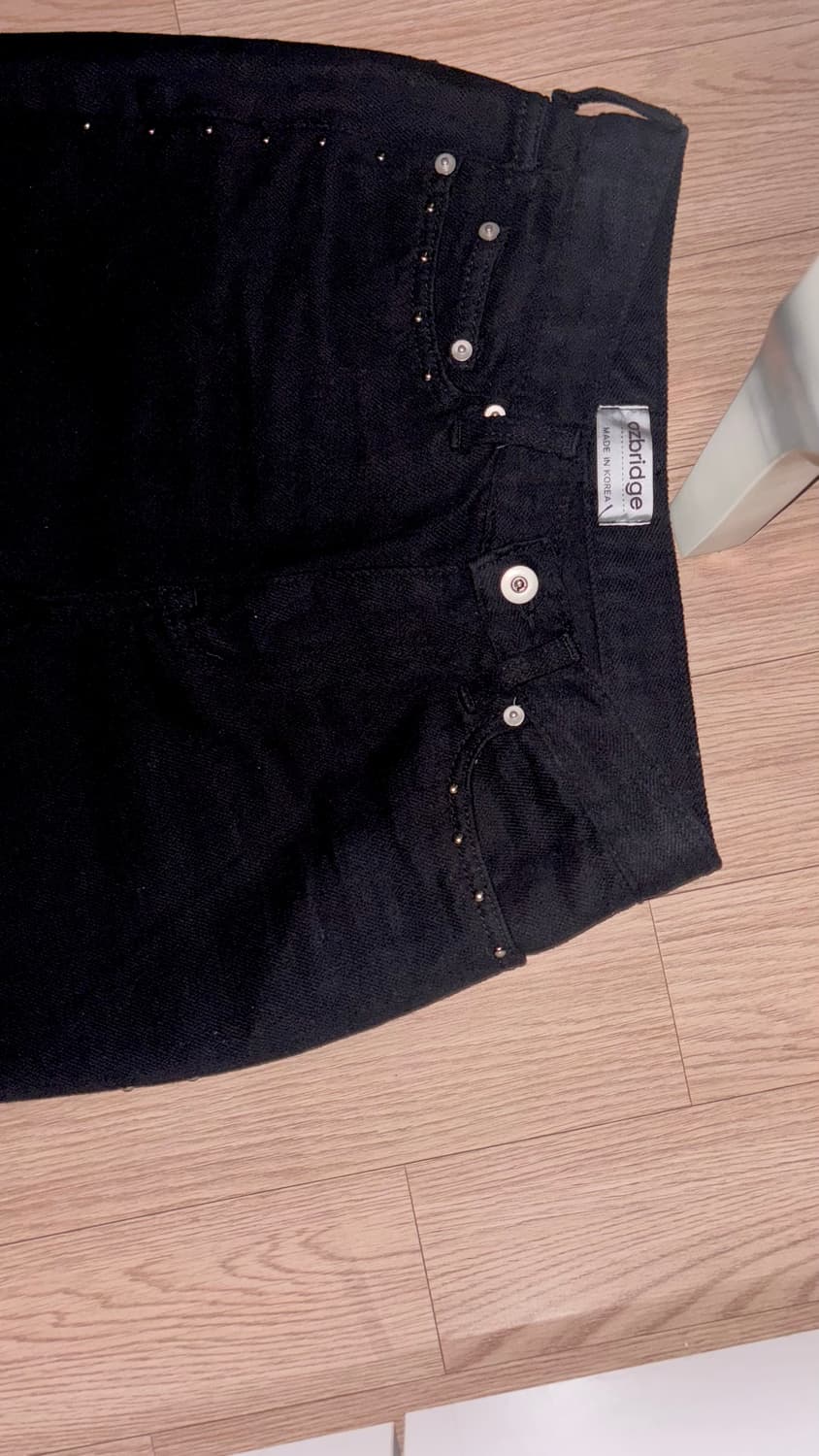 ozbridge 블랙 부츠컷 팬츠 여성 상품이미지4