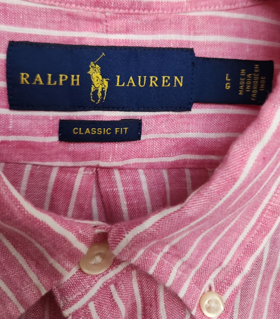 랄프로렌 100 린넨셔츠 스트라이프셔츠 상품이미지3