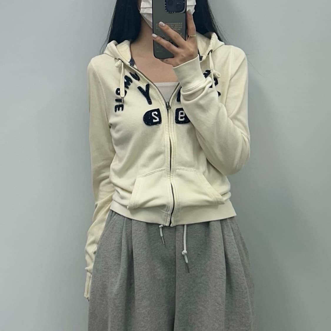 아베크롬비 y2k 와투케 아이보리 후드집업  상품이미지1