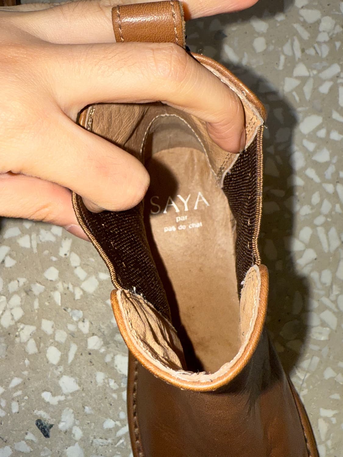 SAYA leather Chelsea boots  상품이미지5