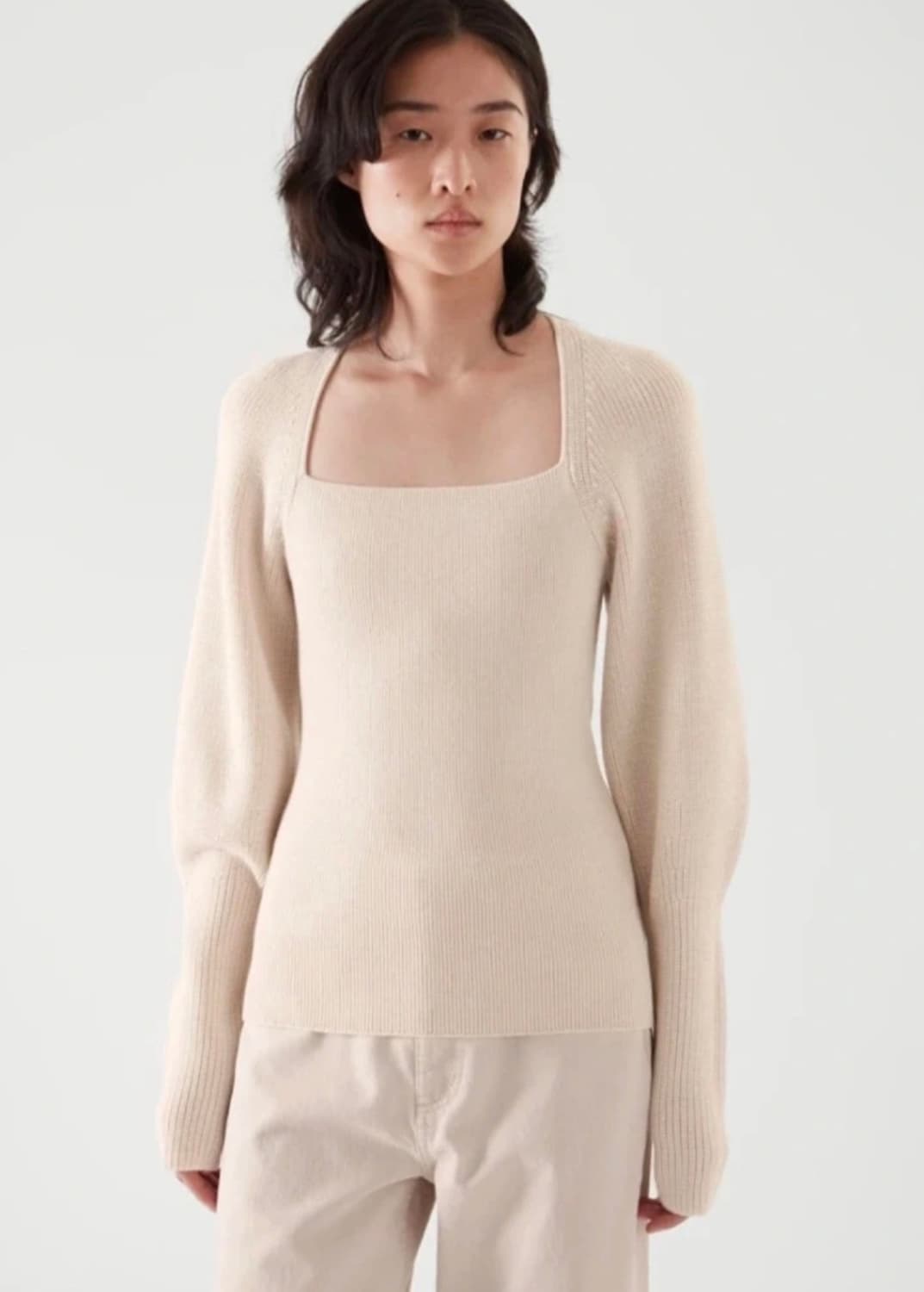 Cos 코스 퍼프 슬리브 니티드 탑 상품이미지5