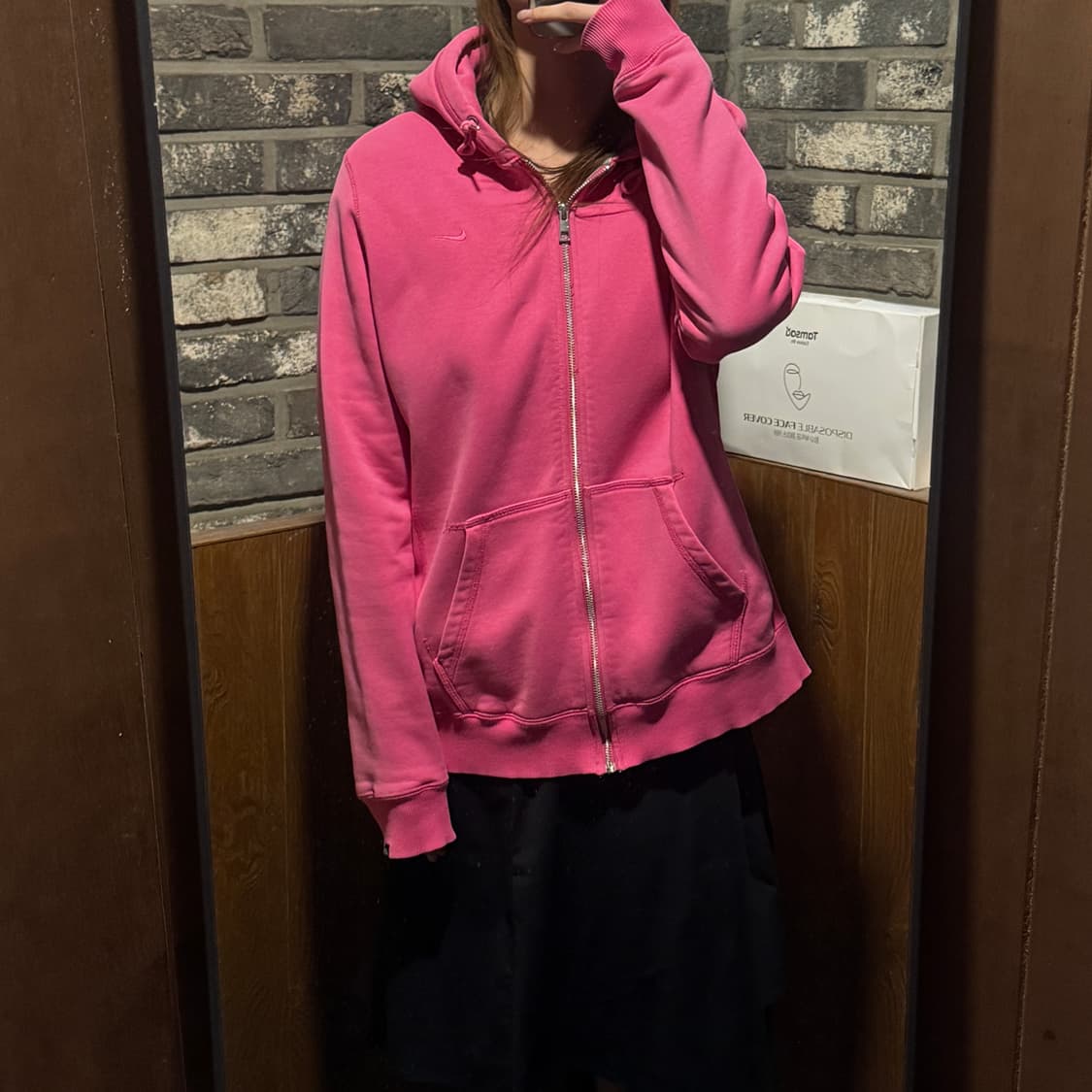 XL) 나이키 핑크색 후드집업 상품이미지10