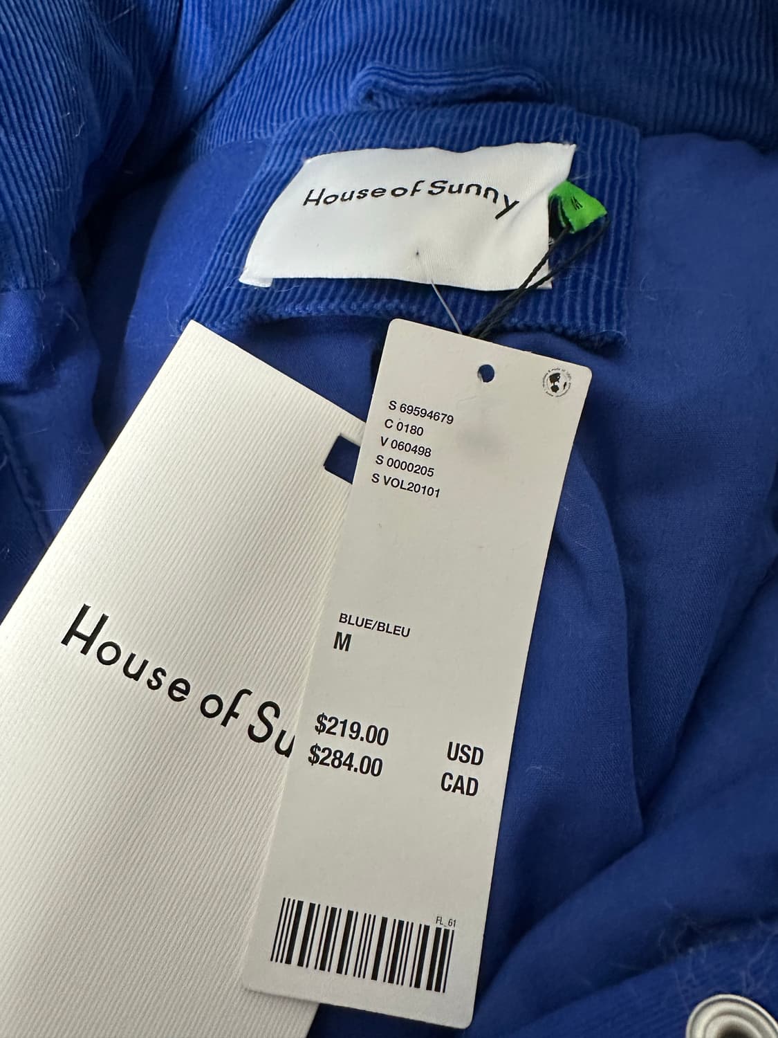 하우스오브써니 블루 퍼 아노락 점퍼 상품이미지7