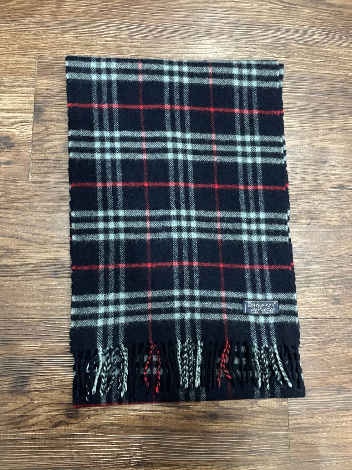 버버리 램스울 노바체크 머플러 목도리 네이비 상품이미지1