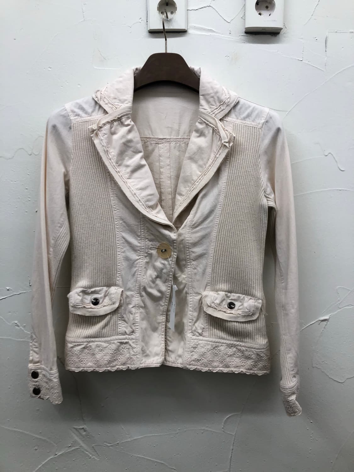 respighi 그런지 코튼 블레이저 상품이미지1