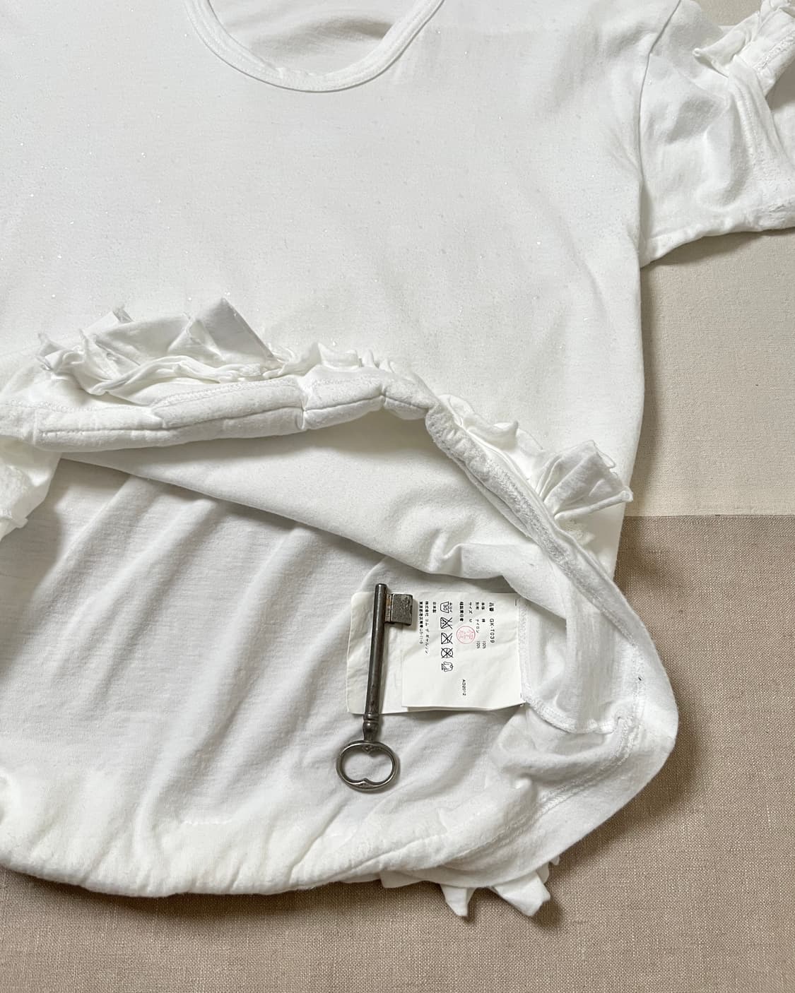 꼼데가르송 글리터 도트 러플 티셔츠 comme des garcons 상품이미지6