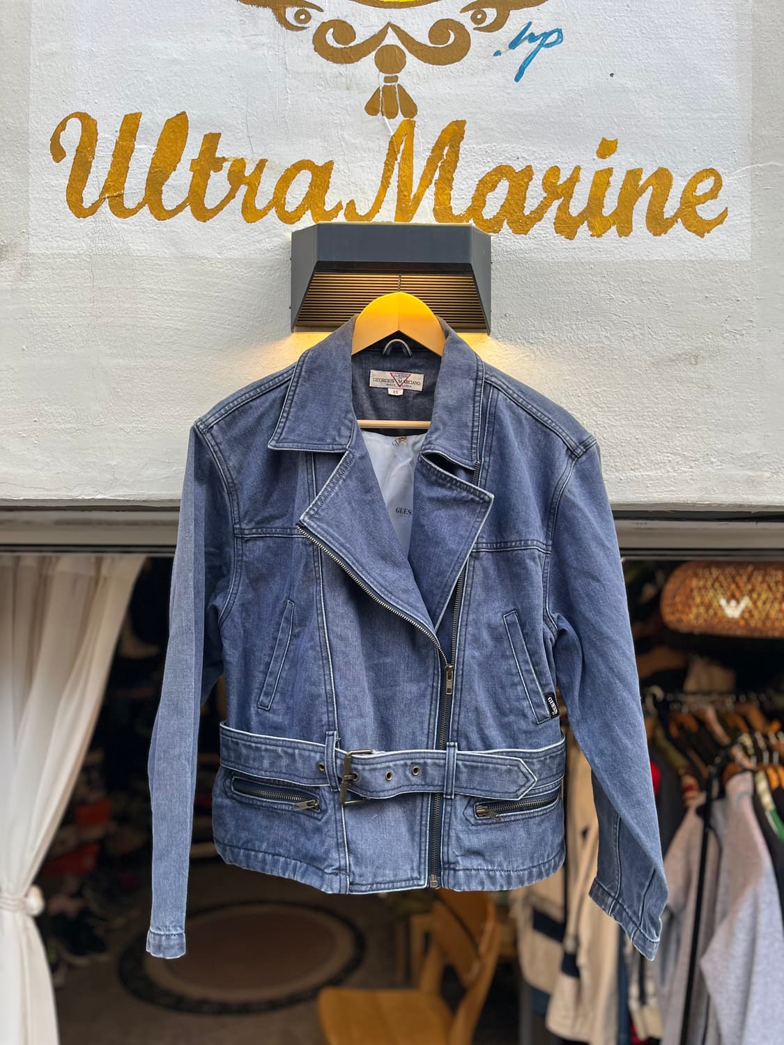 90년대 게스 데님 라이더 자켓 (한국제) 상품이미지2