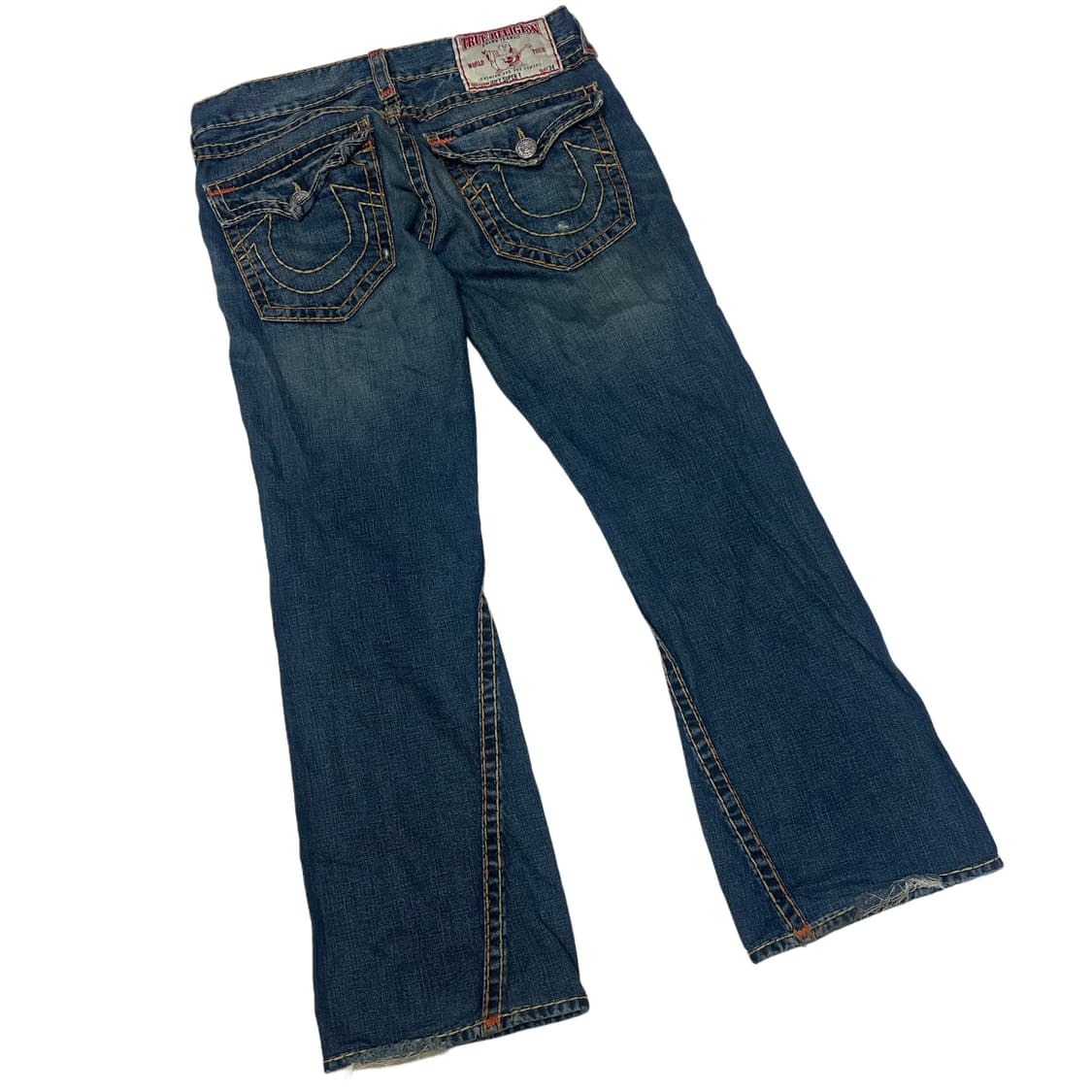 트루릴리전 조이슈퍼티 오렌지 스티치 부츠컷워싱데님진 34 상품이미지3