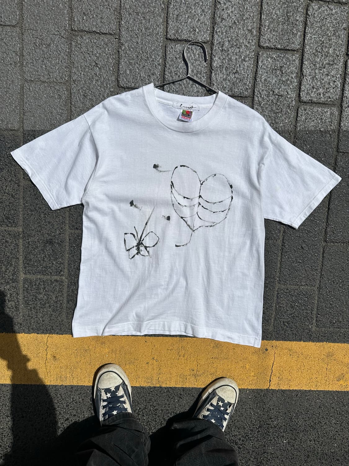 90’s FRUIT OF THE LOOM paint T 상품이미지2