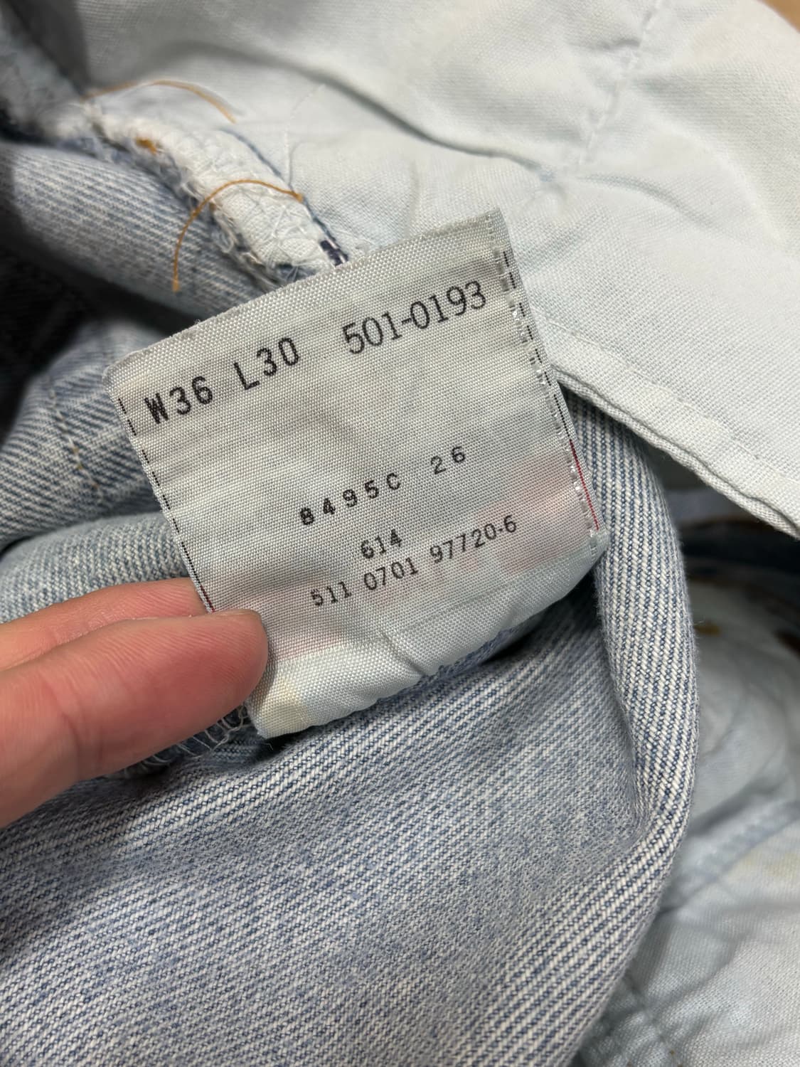 90s Levi’s usa 501 연청 상품이미지9
