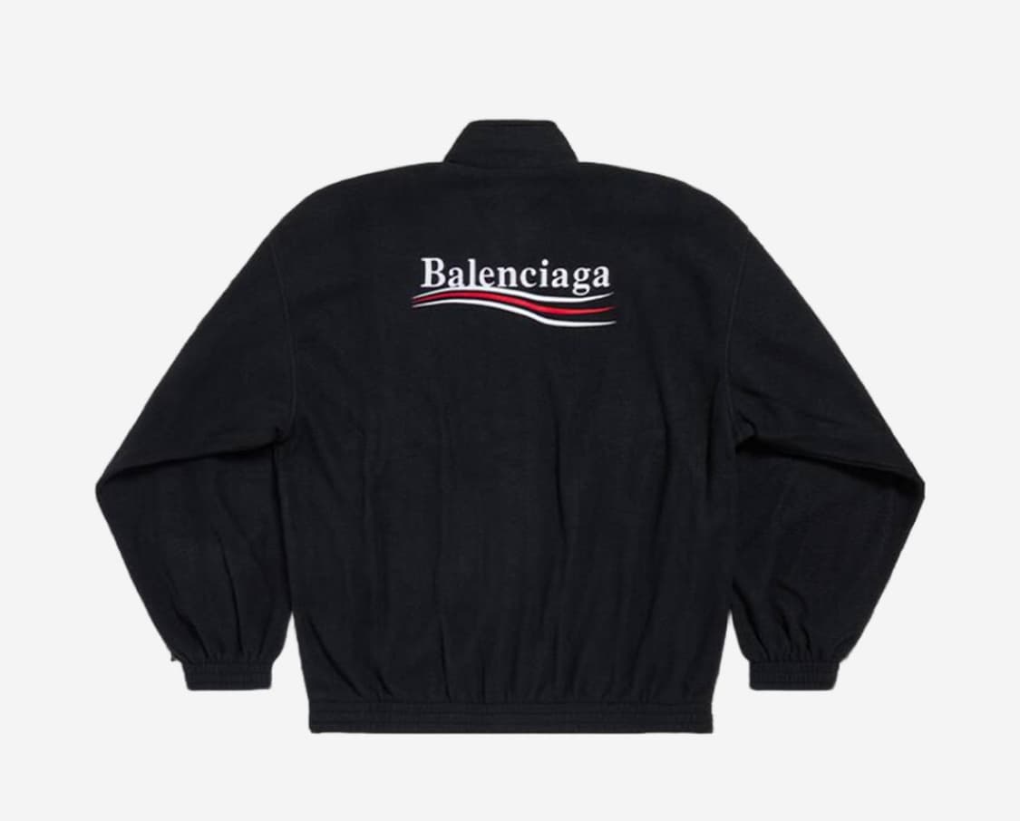 발렌시아가 폴리티컬 캠페인 웨이브로고 플리스 집업 1사이즈 새상품  상품이미지10