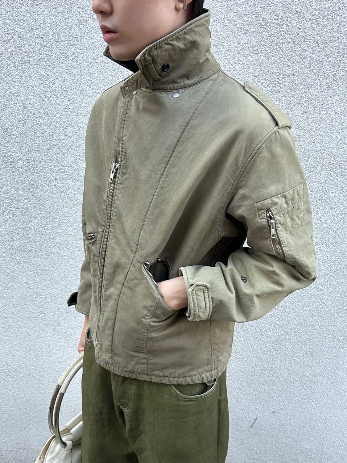 스톤아일랜드 90s 하이넥 밀리터리 자켓 상품이미지10