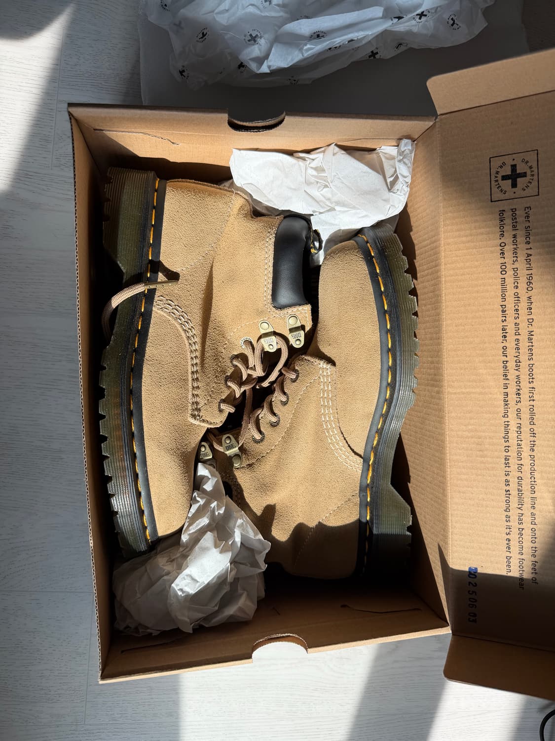 닥터마틴 939 부츠 7175586 사바나 탄 브롱스 스웨이드 240mm 상품이미지4