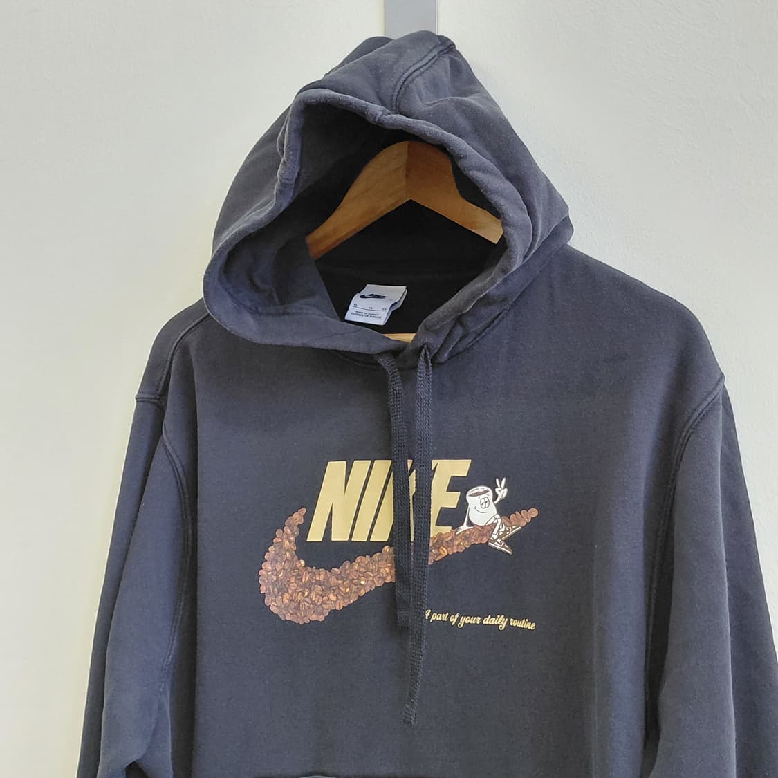 니이키 남성 플리스 풀오버 커피빈 후드티 XL 상품이미지3