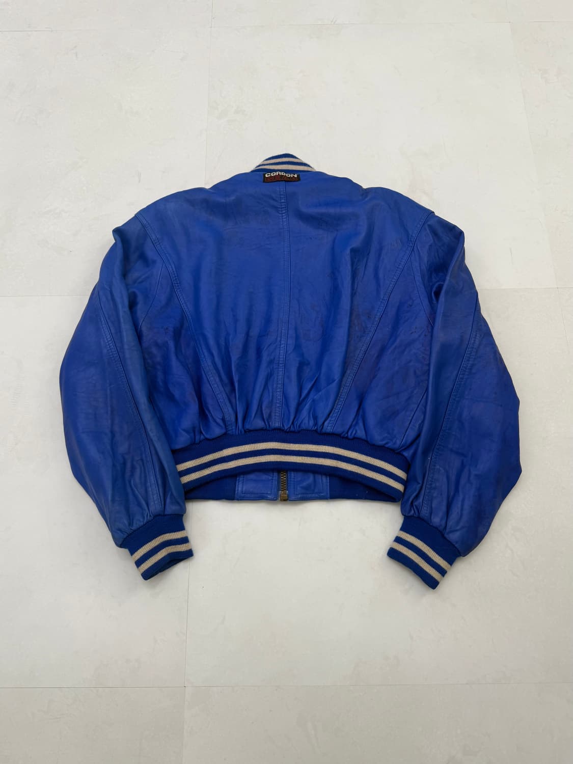 블루 가죽 블루종 자켓  상품이미지8