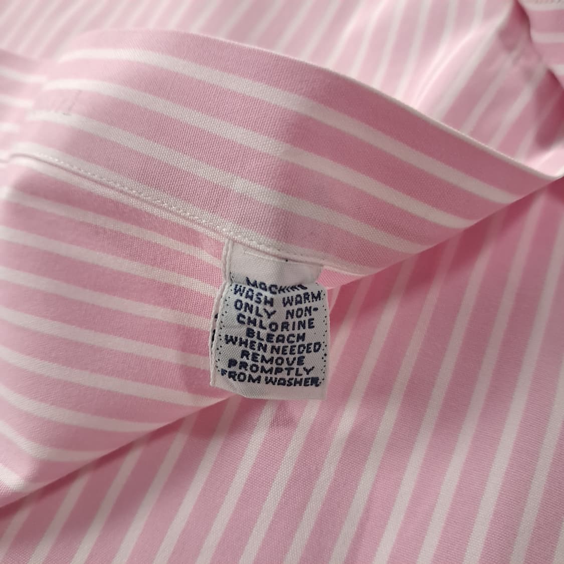 CK268 L 폴로 90s 홍콩판 핑크 스트라이프 셔츠 남방 상품이미지5