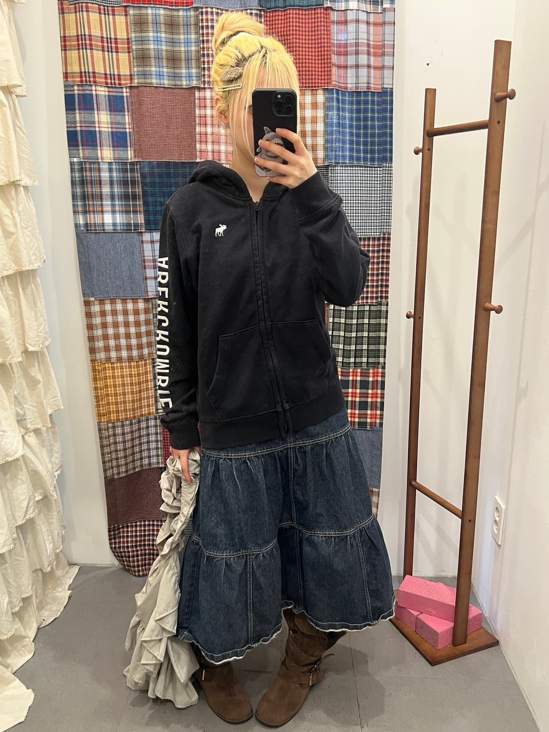 아베크롬비 키즈 블랙 후드집업  상품이미지7