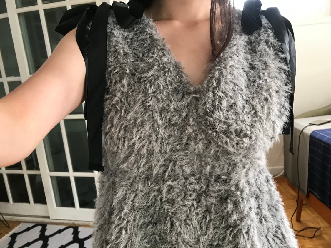 vintage fur sleeveless 상품이미지6