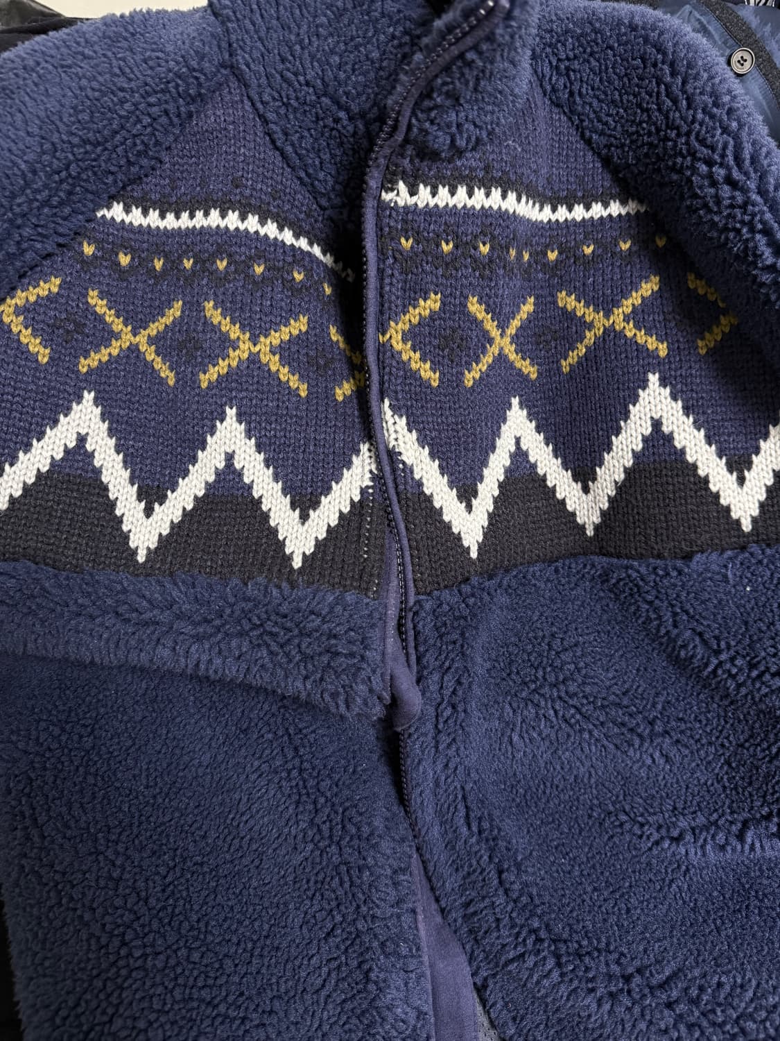 L) 디스이즈네버댓 니트 패널드 후리스 상품이미지8