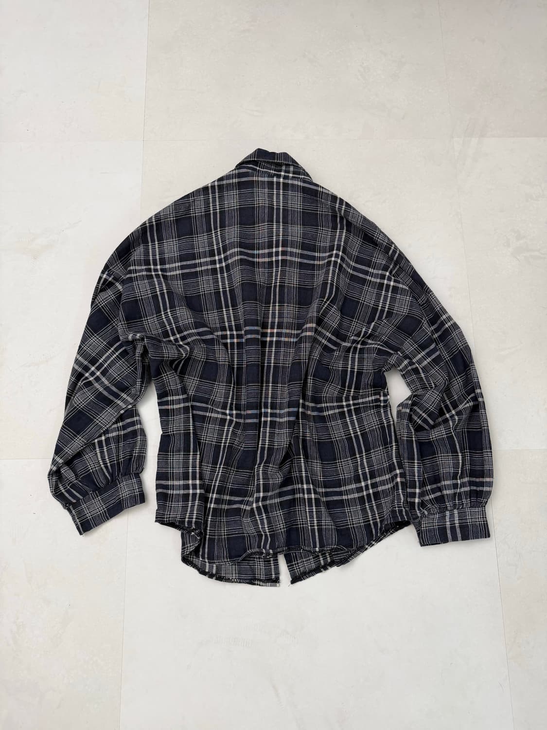 블랙 체크 루즈 셔츠  상품이미지8