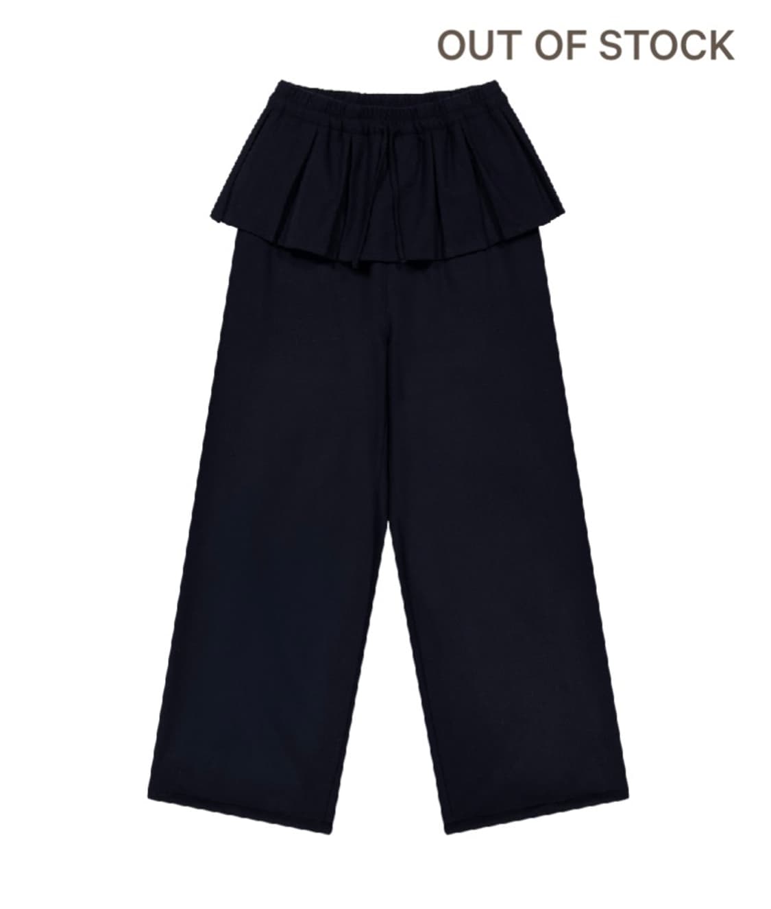 코이세이오 오버 울 팬츠 스커츠팬츠 다크 네이비 2 상품이미지1