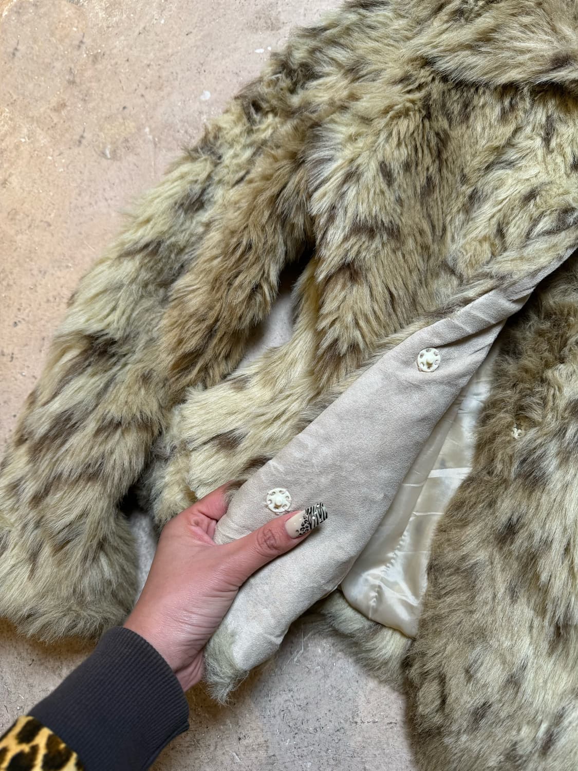 레오파드 퍼자켓 상품이미지4