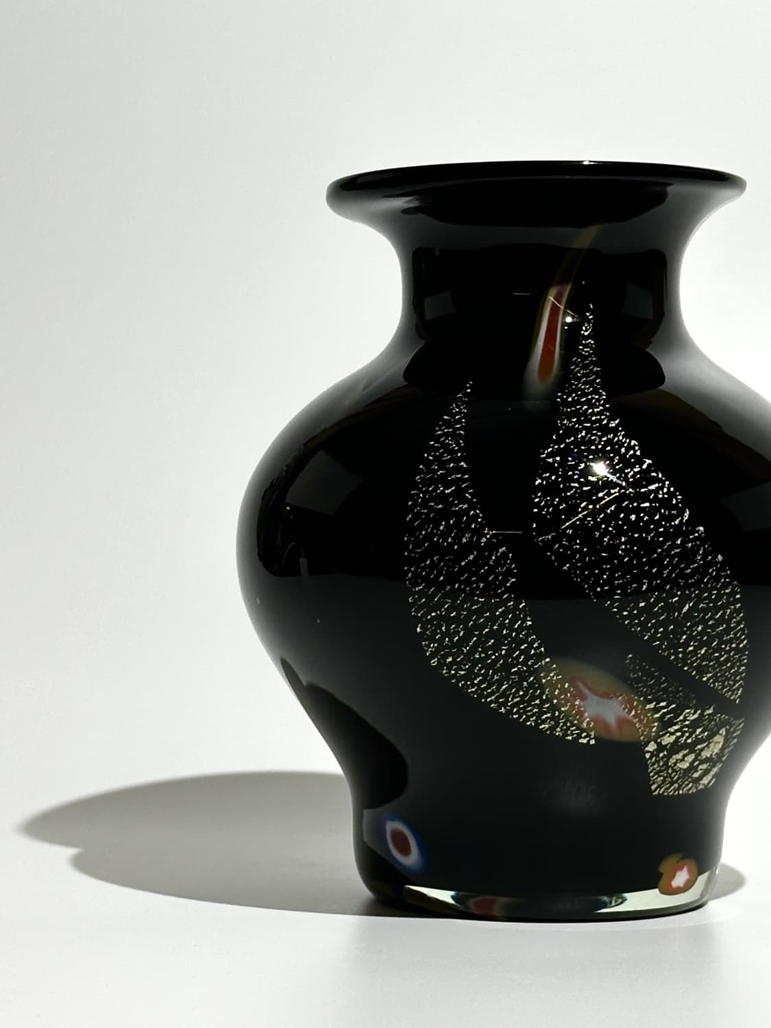 일본 빈티지 카메이 아트글라스 금박 화병 상품이미지2