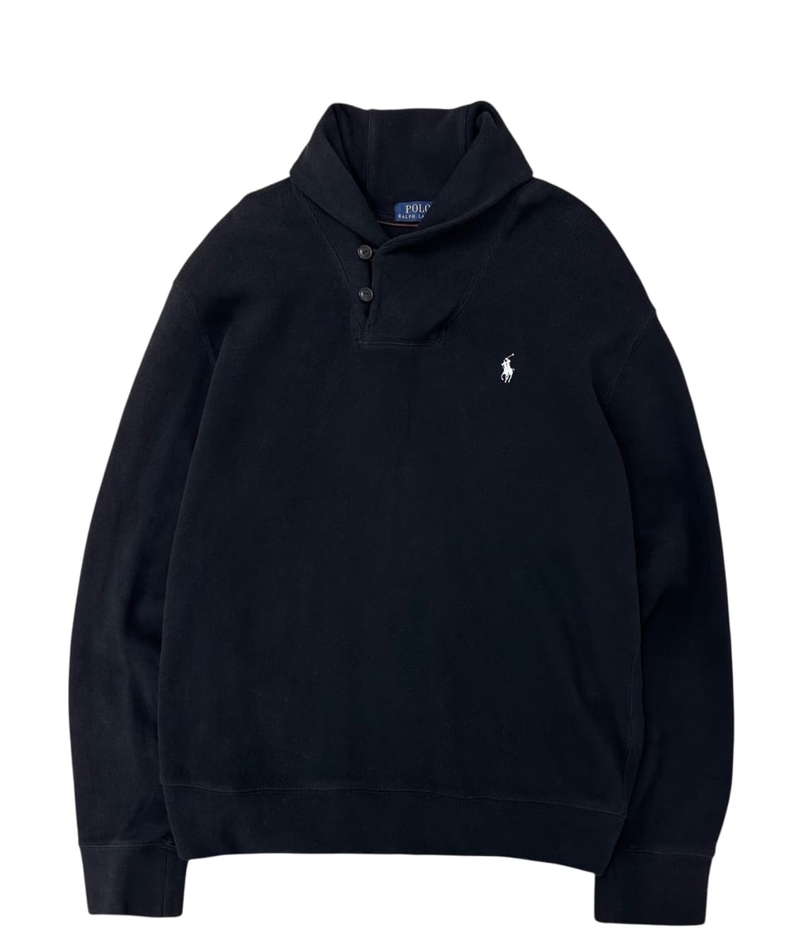 폴로 숄카라 니트 블랙 (XL) 상품이미지1