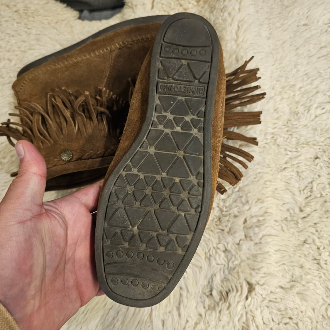 미네통카 스웨이드 웨스턴 부츠 모카신 상품이미지2