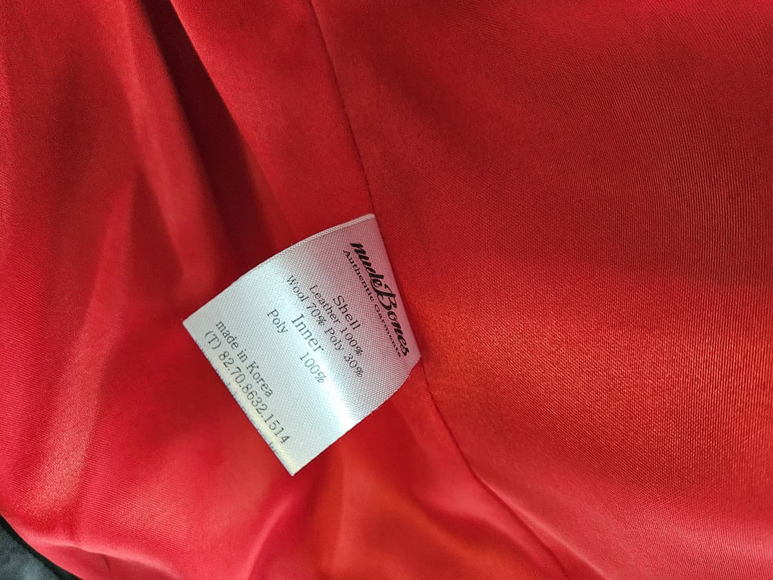 누드본즈 머스탱 레더 자켓 S 상품이미지10