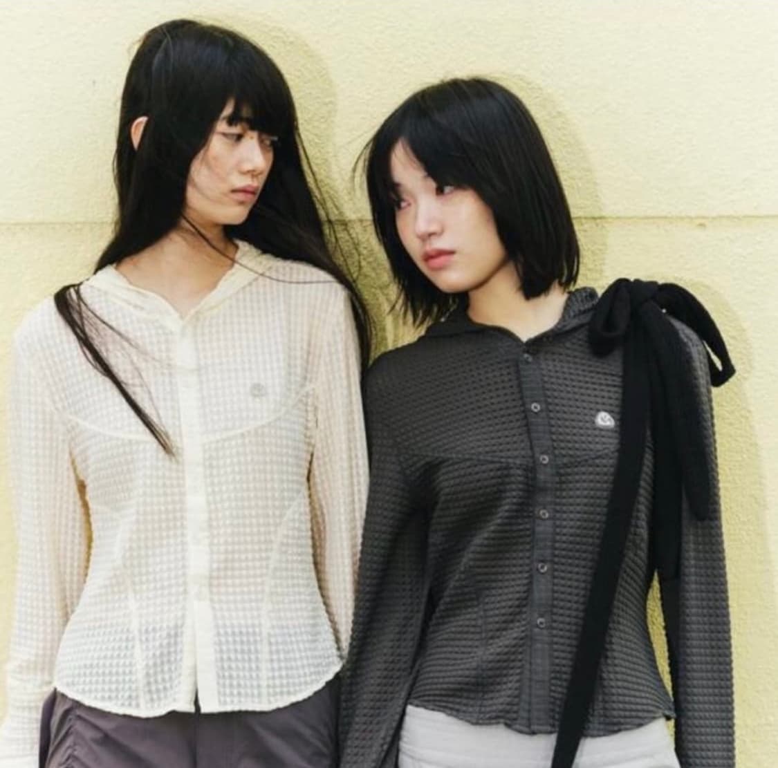 코이세이오 라운드 후디 셔츠 차콜 상품이미지2