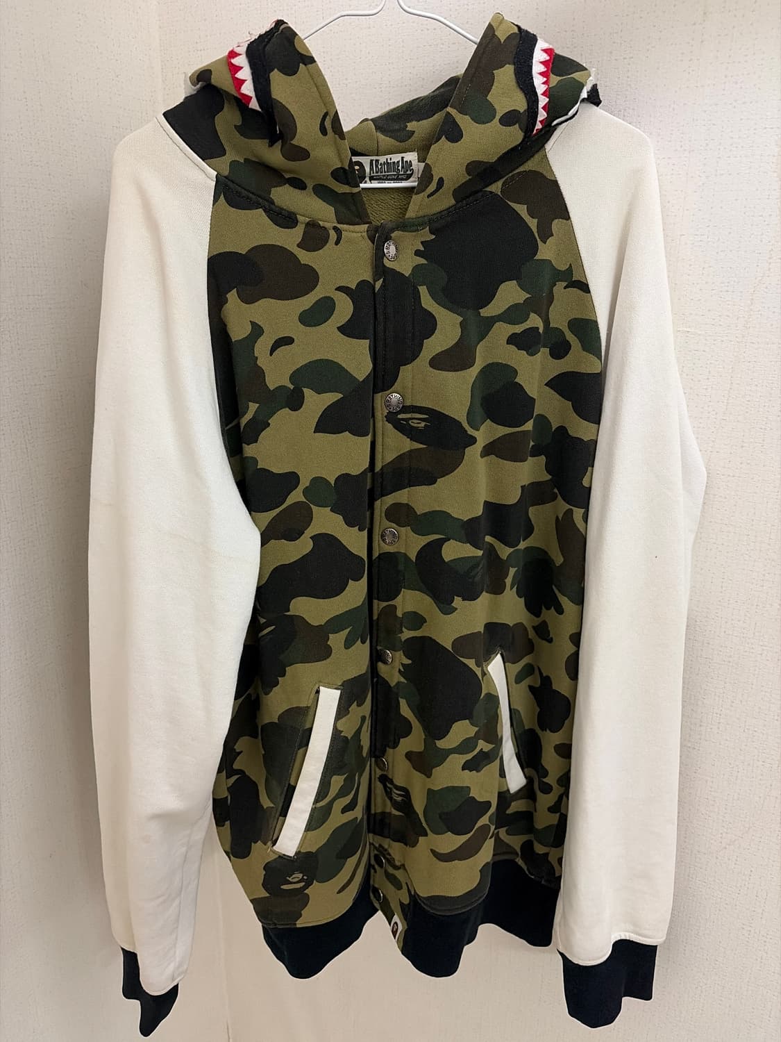 베이프 녹계 바시티 자켓 (빈티지) 상품이미지1