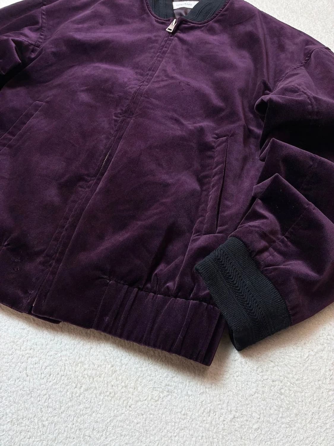 토니웩 16FW 등판 자수 벨루어 블루종 자켓 PN6379 상품이미지5