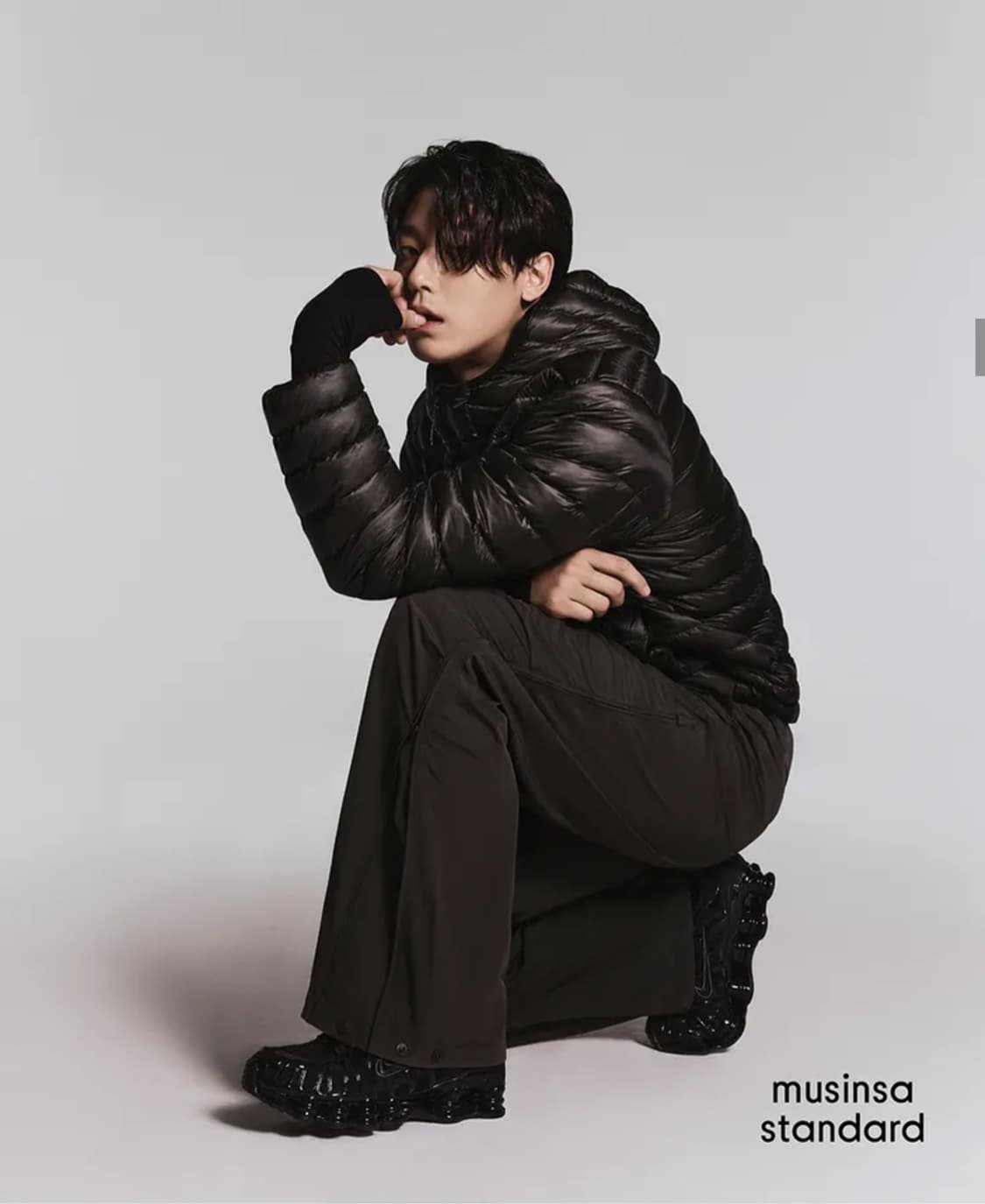 XXL)무신사 스탠다드 시티 레저 시어 립스탑 후디드 다운 머드 그레이 상품이미지2