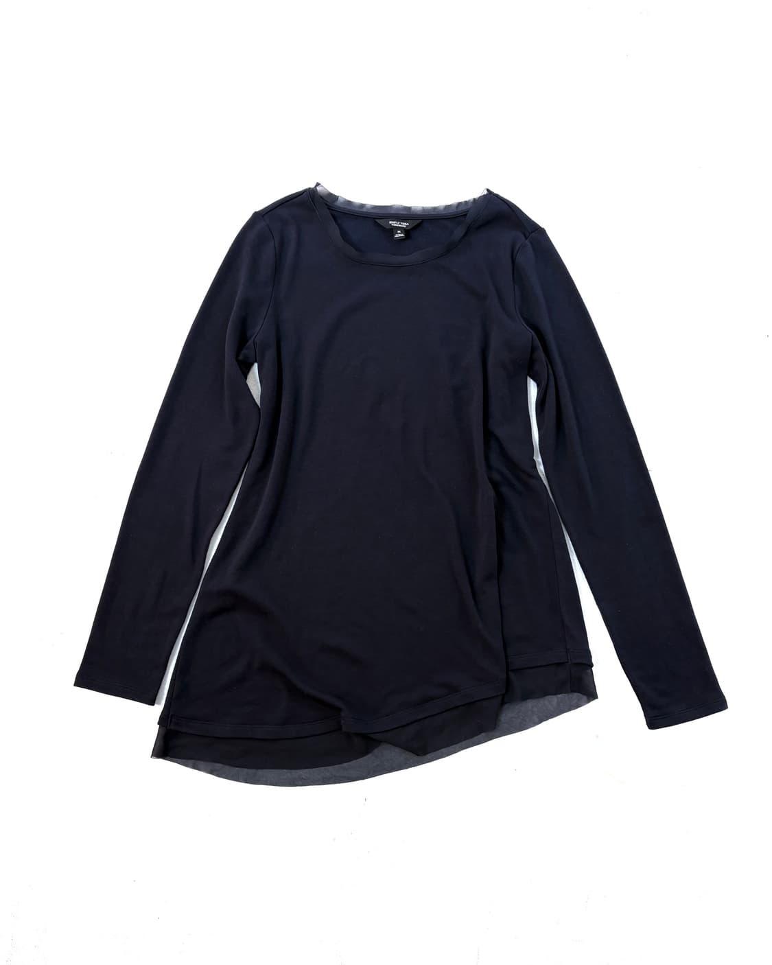 Verawang flowing layered navy sleeve  상품이미지1