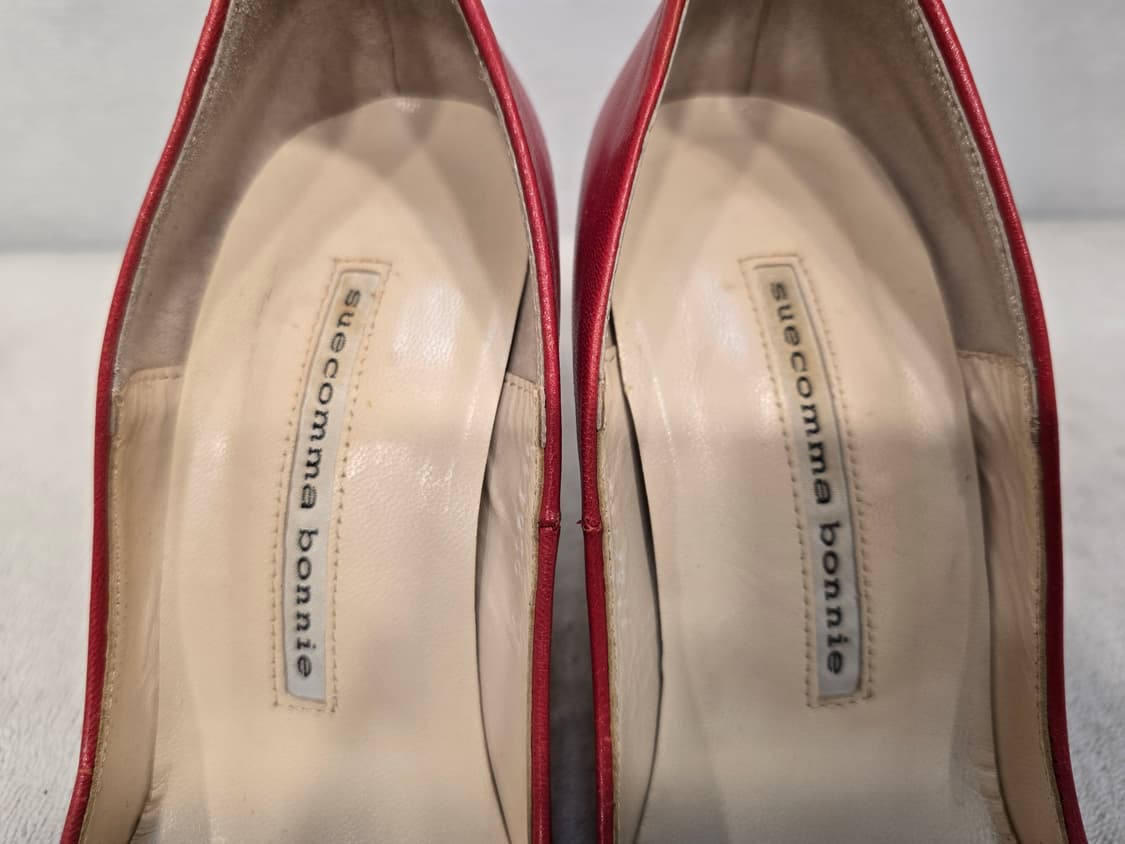 슈콤마보니 레드 플라워 하이힐 구두  36(230) 상품이미지6