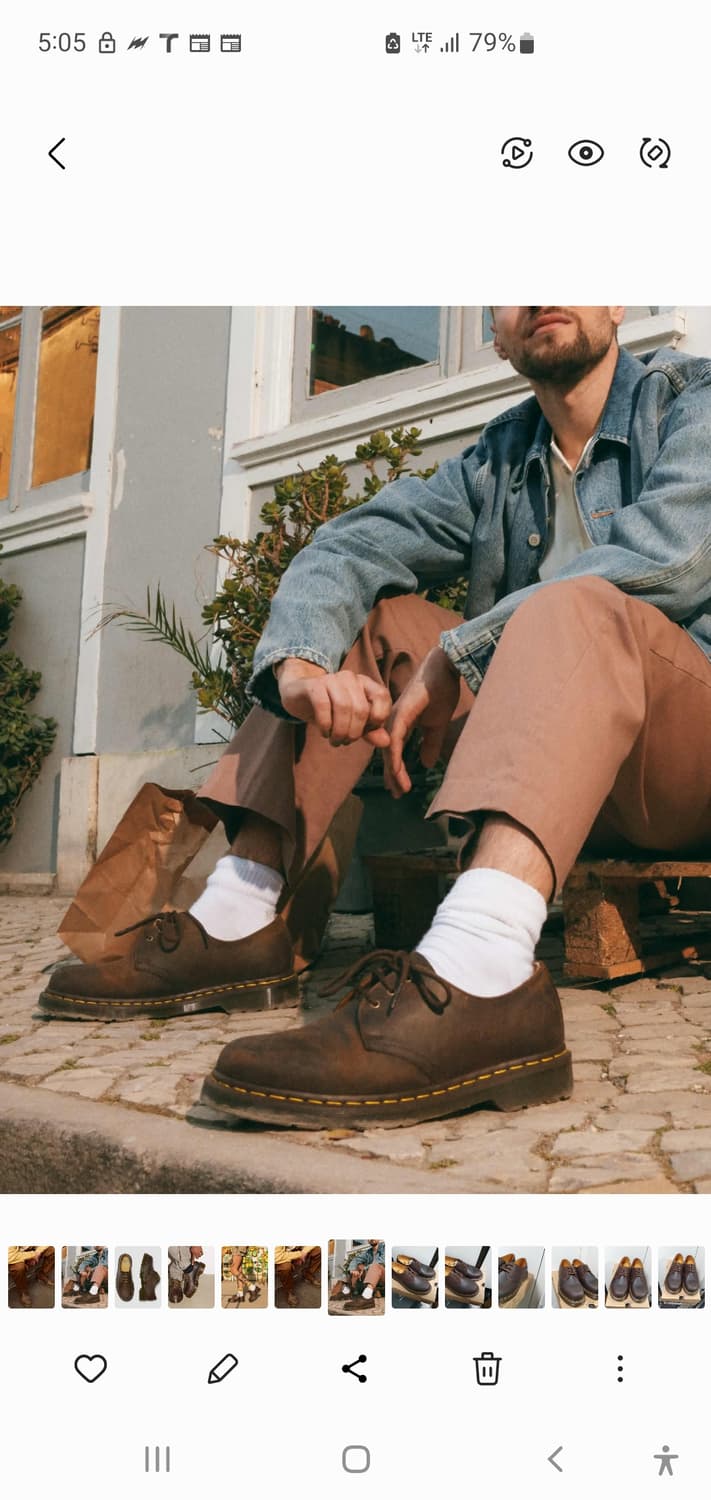 260 닥터마틴 1461 크레이지홀스 레더부츠 다크브라운 11838201 상품이미지5