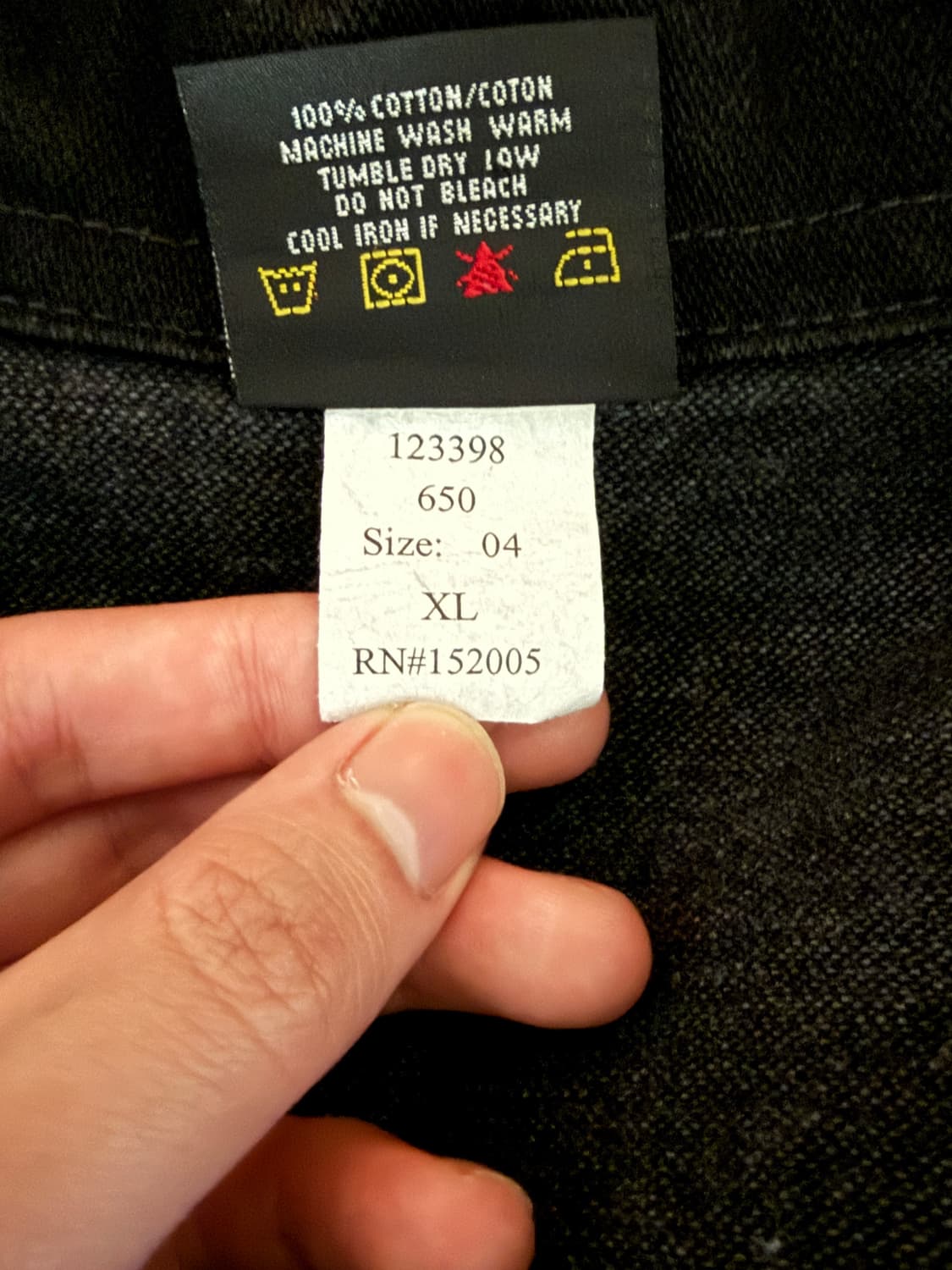 PRISON BLUES  Western Jacket BLACK USED 상품이미지5