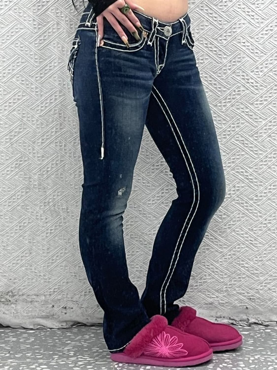 트루릴리전 빌리슈퍼티 Y2K 00's 데님팬츠 24인치 C08148 상품이미지2