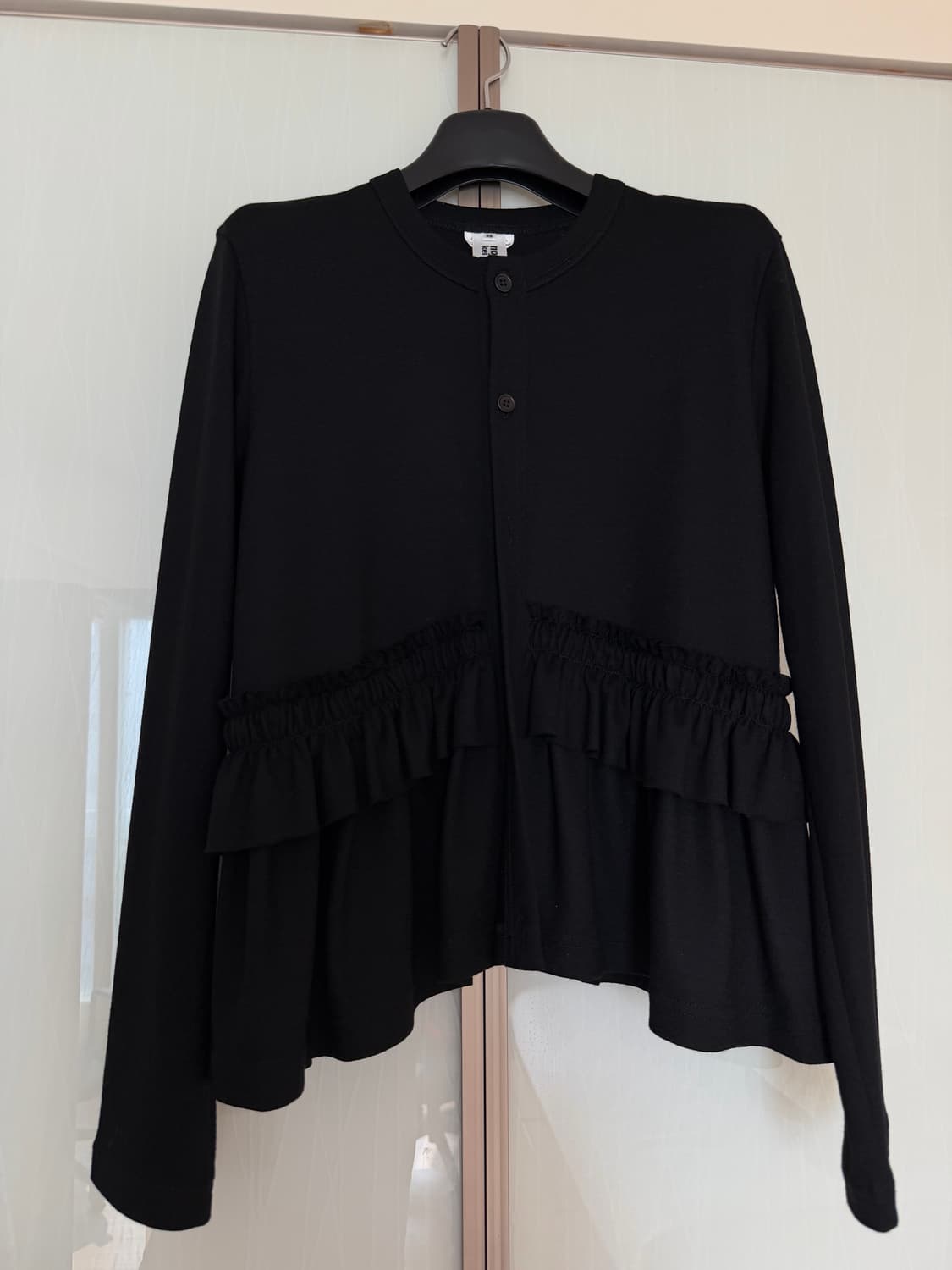 느와 케이 니노미야 버튼 프릴 가디건 상품이미지1