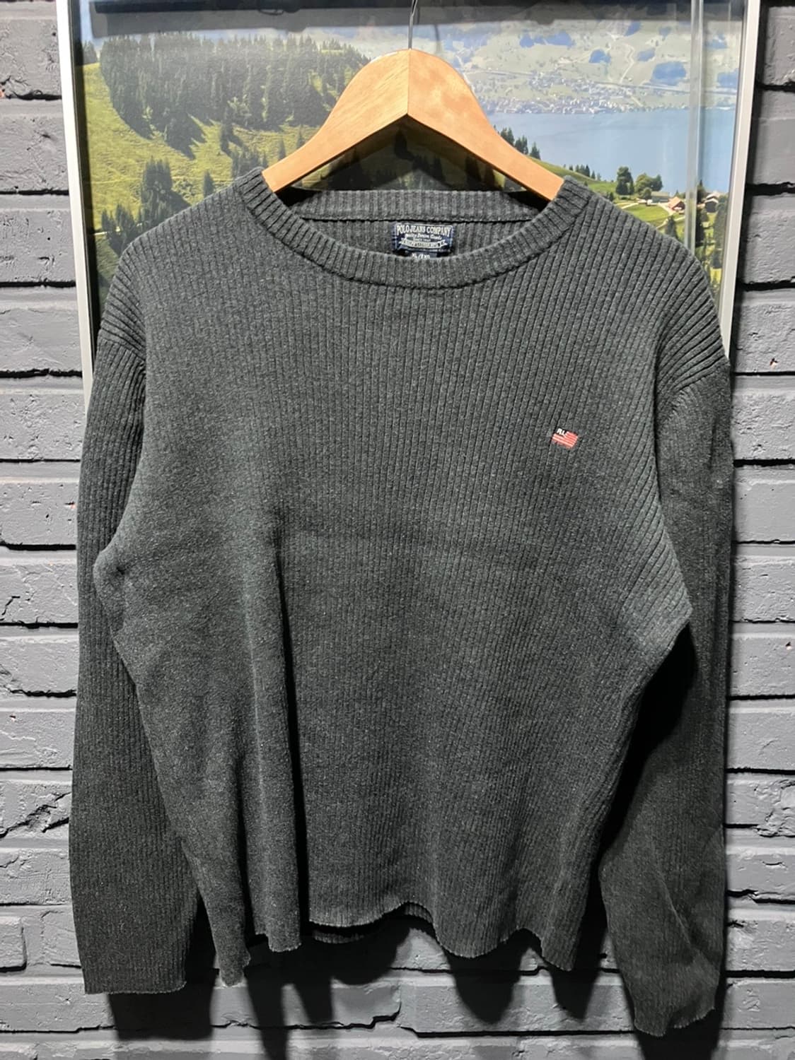 폴로 랄프로렌 RL 로고 성조기 니트 상품이미지4