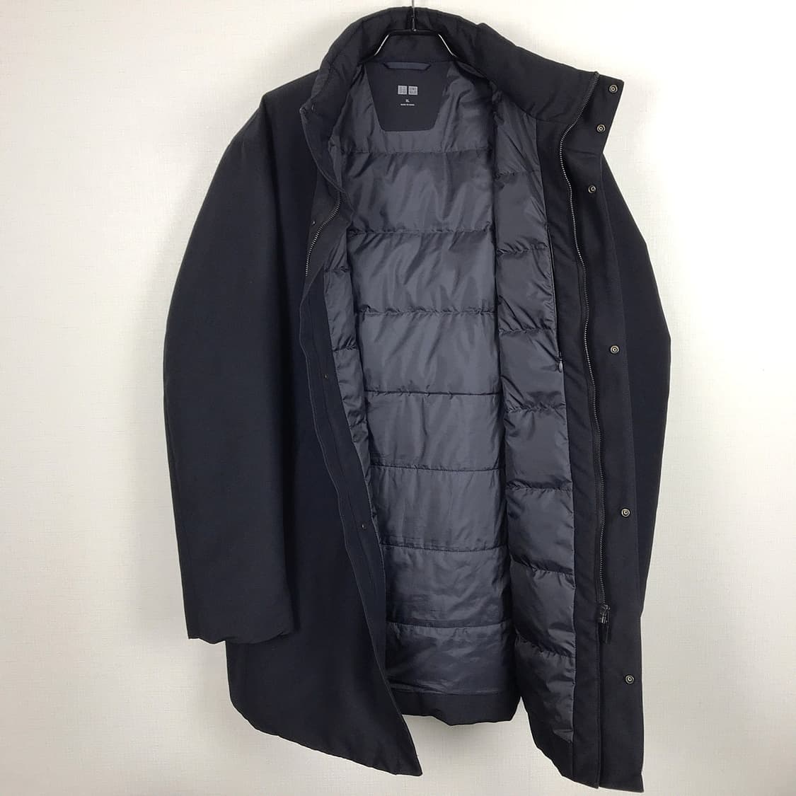 유니클로 덕다운 하프 패딩 코트 남성XL 상품이미지7