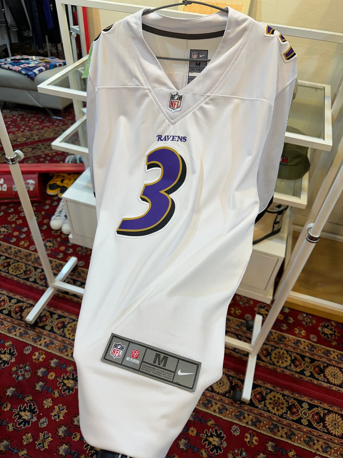 볼티모어 레이븐스 팀 나이키 NFL 저지 화이트 M 상품이미지6
